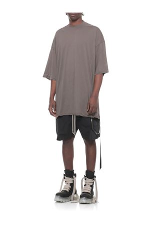 T-shirt in cotone color fango RICK OWENS DRKSHDW | DU01F4259BH34